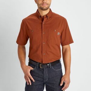 DULUTH Men's 40 Grit Standard Fit Short Sleeve Work Shirt Hardworking size XL
